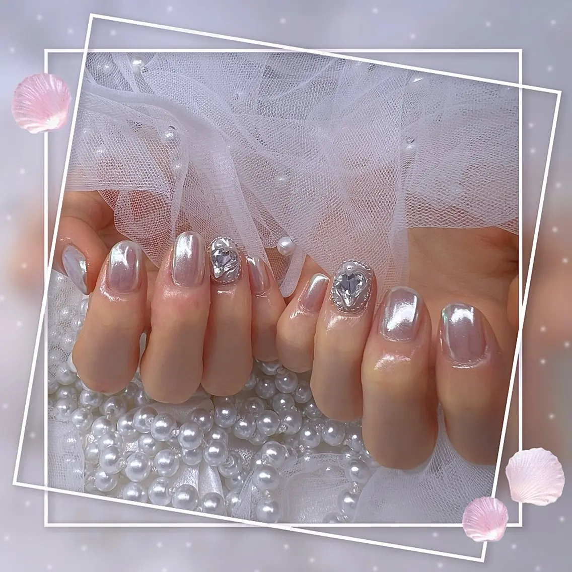ネイル チークネイル フレンチネイル グラデーション マグネットネイル マグネットフレンチ ハンドネイル Chill Nailsalonのネイルデザイン