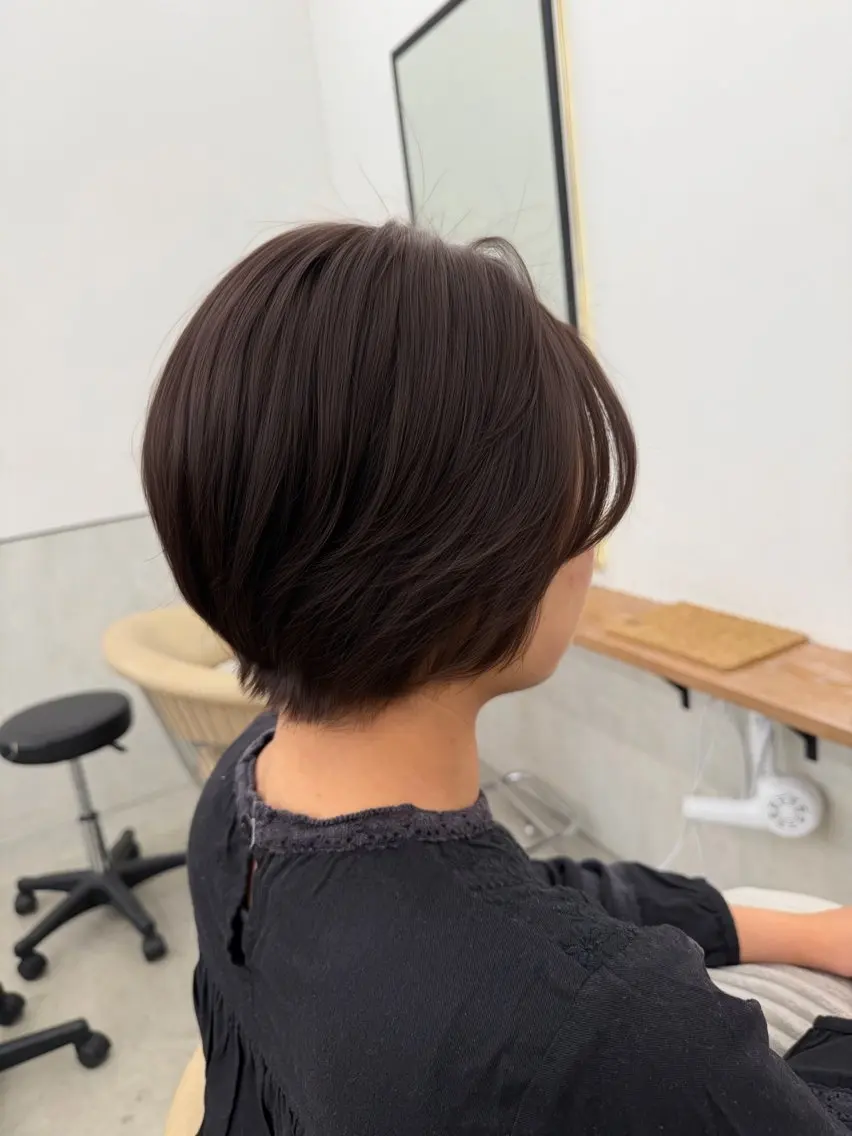 ショート ショートレイヤー 丸みショート レイヤーカット 似合わせカット ショートヘア すが みさとのヘアスタイル