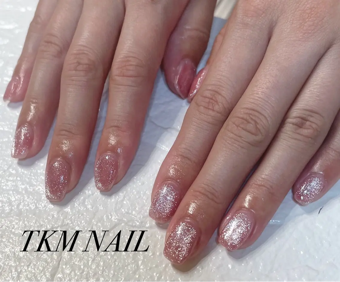 ネイル フラッシュネイル フラッシュマグ 氷ネイル・うるうるネイル キラキラネイル マグネットネイル ______ TKM  NAILのネイルデザイン