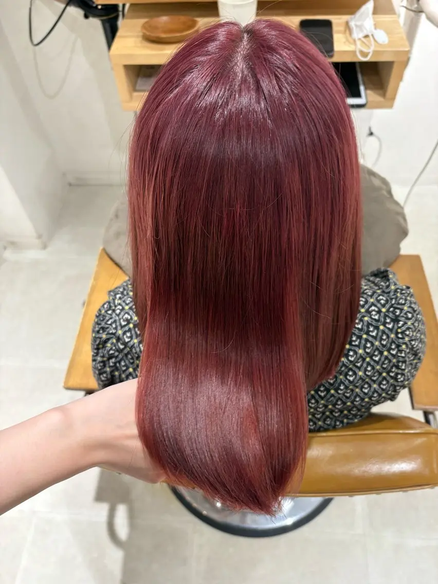 カラー ヘアカラー 大西 杏依のヘアスタイル