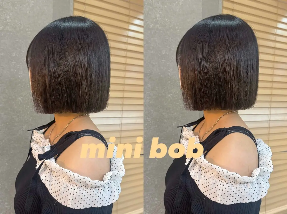 ショート ボブ レイヤー 透明感カラー🎀そらのヘアスタイル