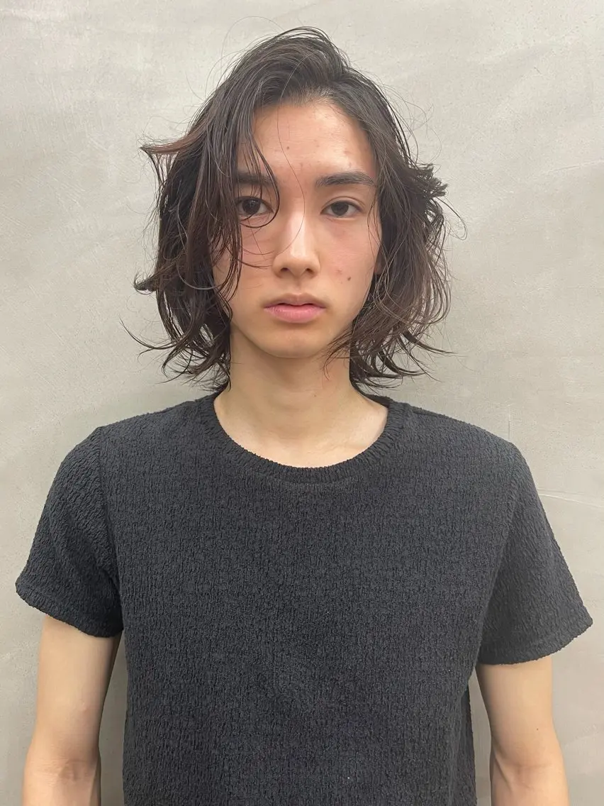 メンズ メンズカット パーマ[佐橋]のヘアスタイル
