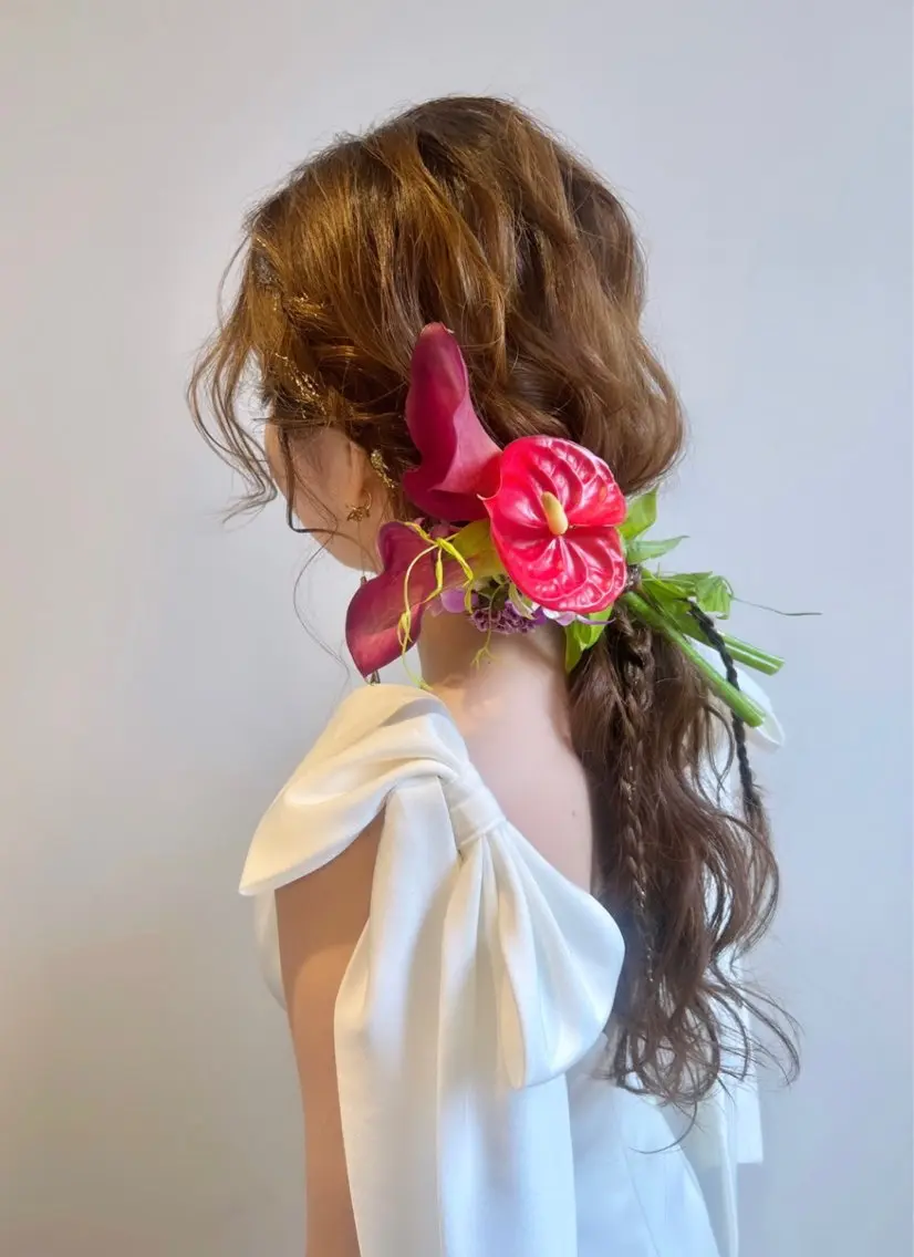 ロング ヘアセット ヘアメイク美容師 ayanoのヘアスタイル