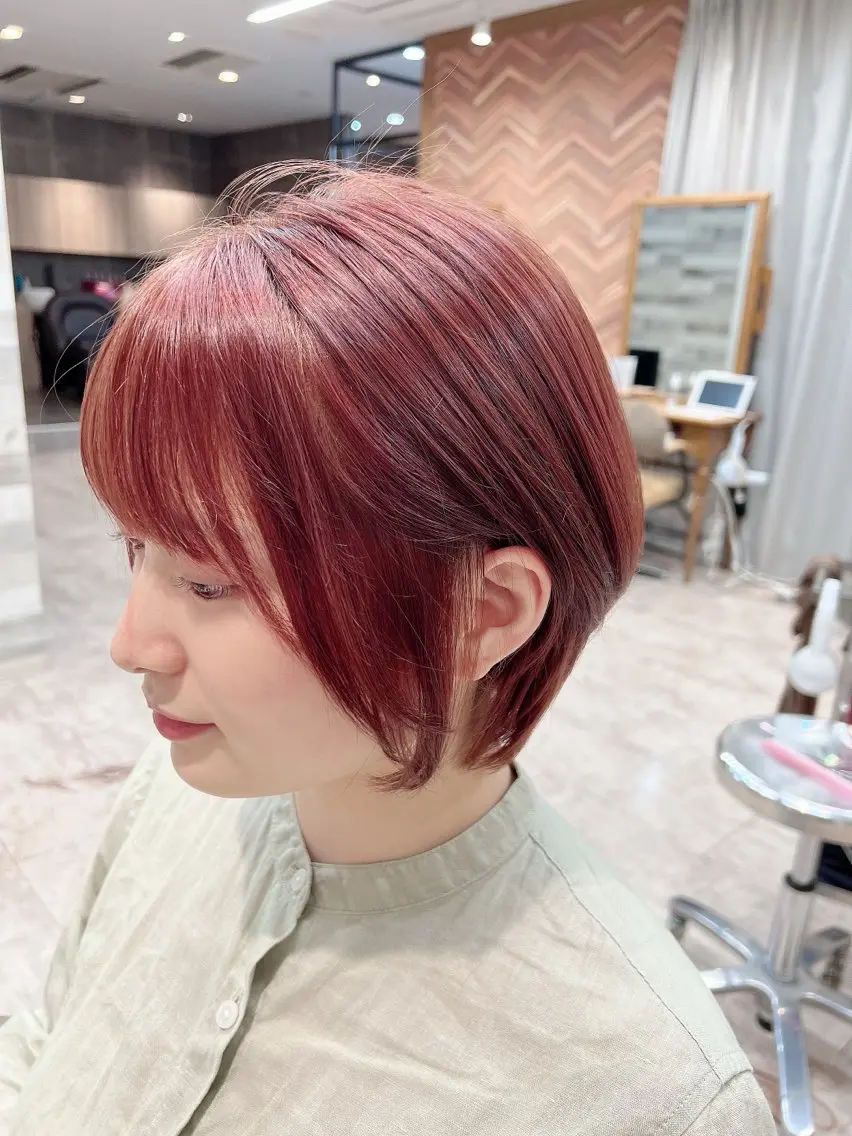 ショート Shun 透明感カラ ー/似合わせカットのヘアスタイル