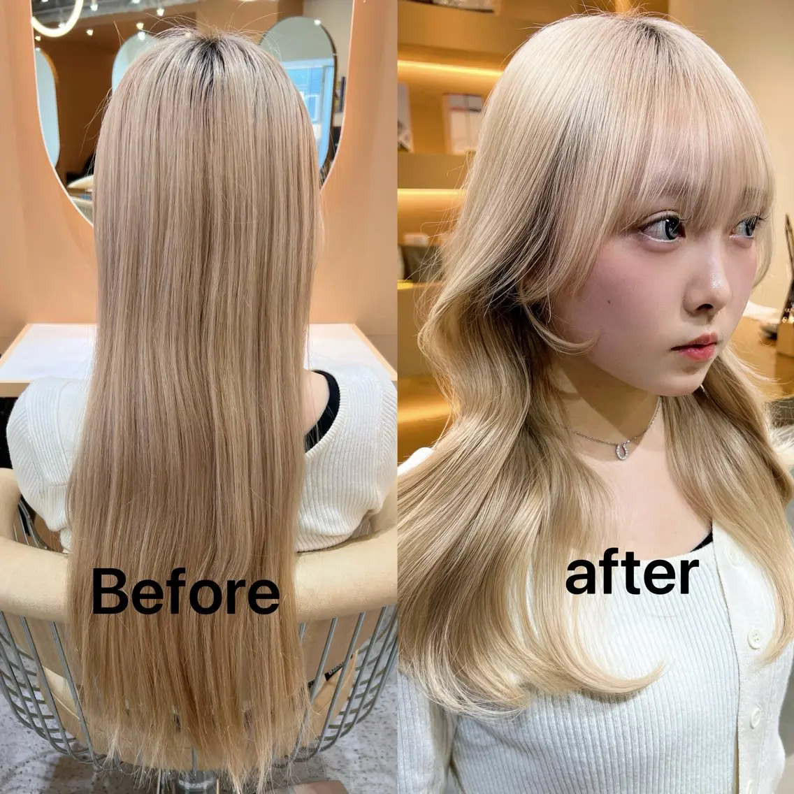 💗韓国風くびれレイヤーカット＋トリートメントの写真