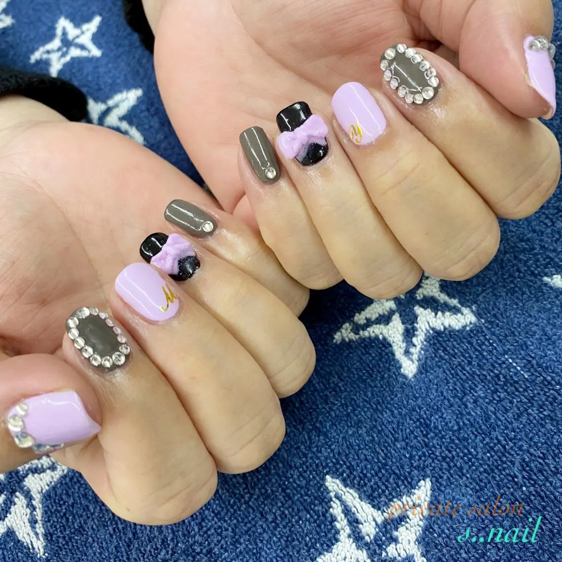 ネイル リボン ハンドネイル フットネイル s..nail / MORITAのネイルデザイン