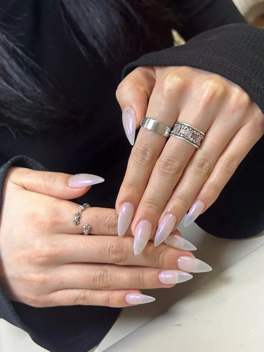 ネイル アートネイル チークネイル 長さ出し フレンチネイル ジェルネイル 🦋new Nail🦋ニノのネイルデザイン