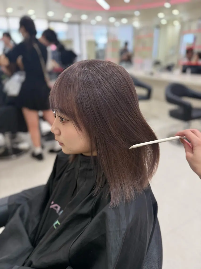 ミディアム 🎀🫧透明感 ピンクラベンダー💟のヘアスタイル