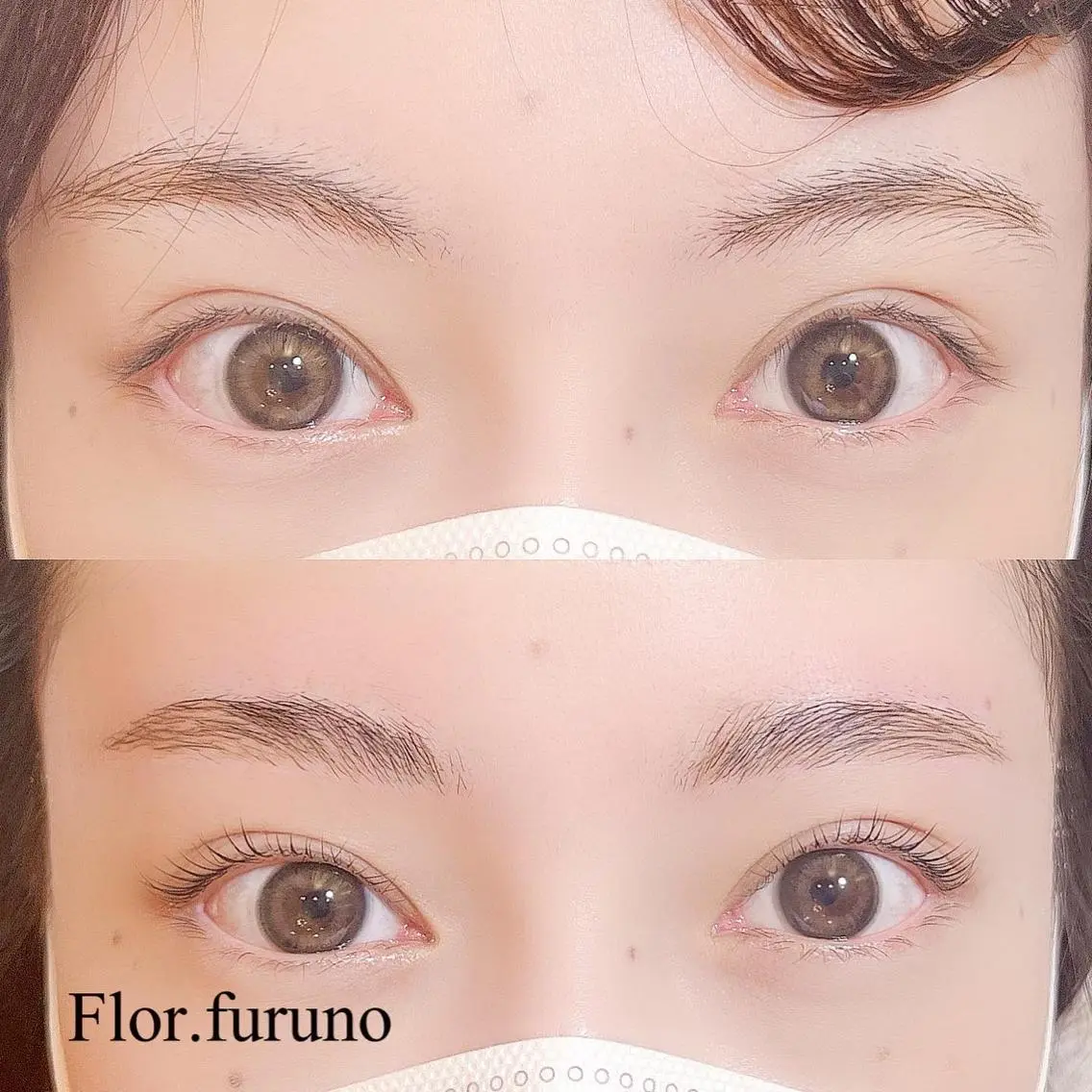 マツエク・マツパ アイブロウ ハリウッドブロウリフト パリジェンヌラッシュリフト マツパ Flor上大岡 *フルノ リナ*のマツエク・マツパデザイン