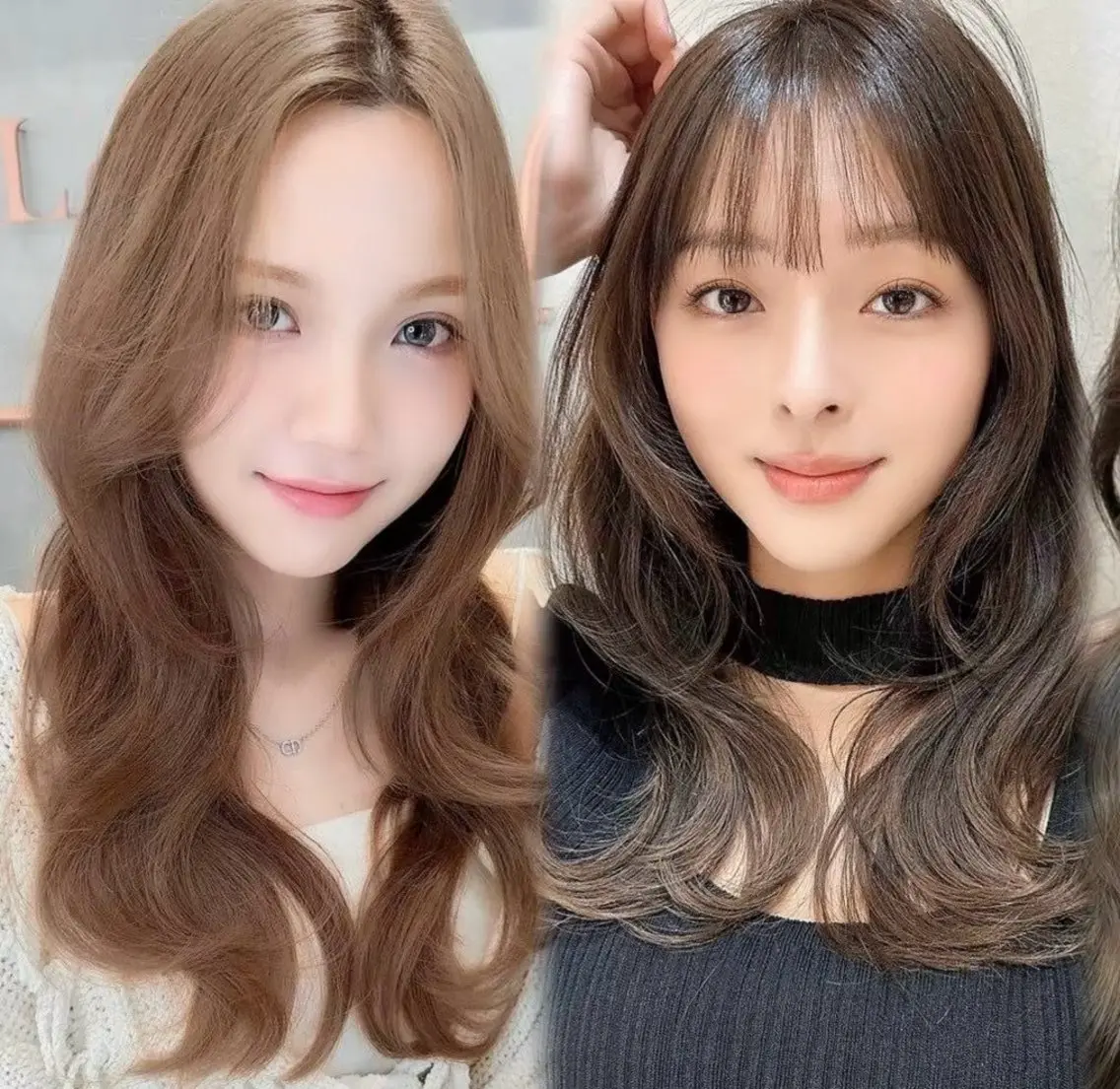 ロング カラー カット トリートメント 髪質改善|透明 感カラー🩵レイヤーのヘアスタイル