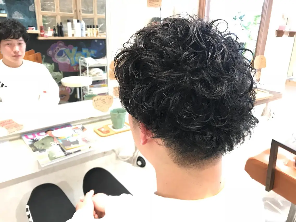 ショート パーマ メンズ メンズパーマ ツーブロック メンズ指名多数!! 田島史也のヘアスタイル