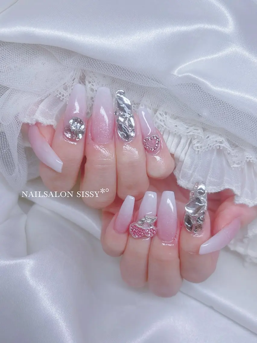 オフあり🎀ハーフチップ長さだしアートし放題の写真