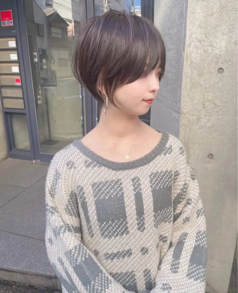 ショート カラー ❤️縮毛矯正❤️ 髪質改善❤️平野実花のヘアスタイル