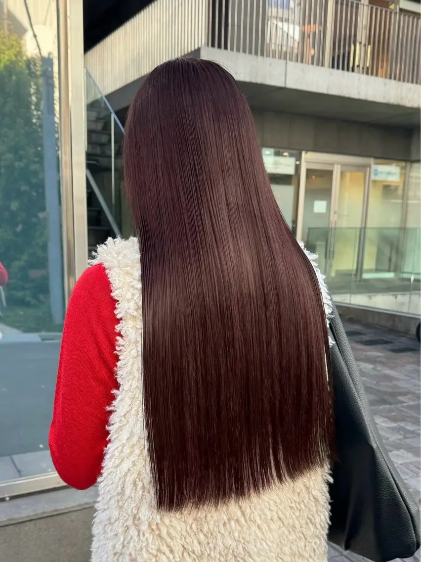【4.5月限定贅沢コース🌸💫】美髪縮毛矯正+艶カラー+髪質改善トリートメント+似合わせカット+marbb🉐の写真