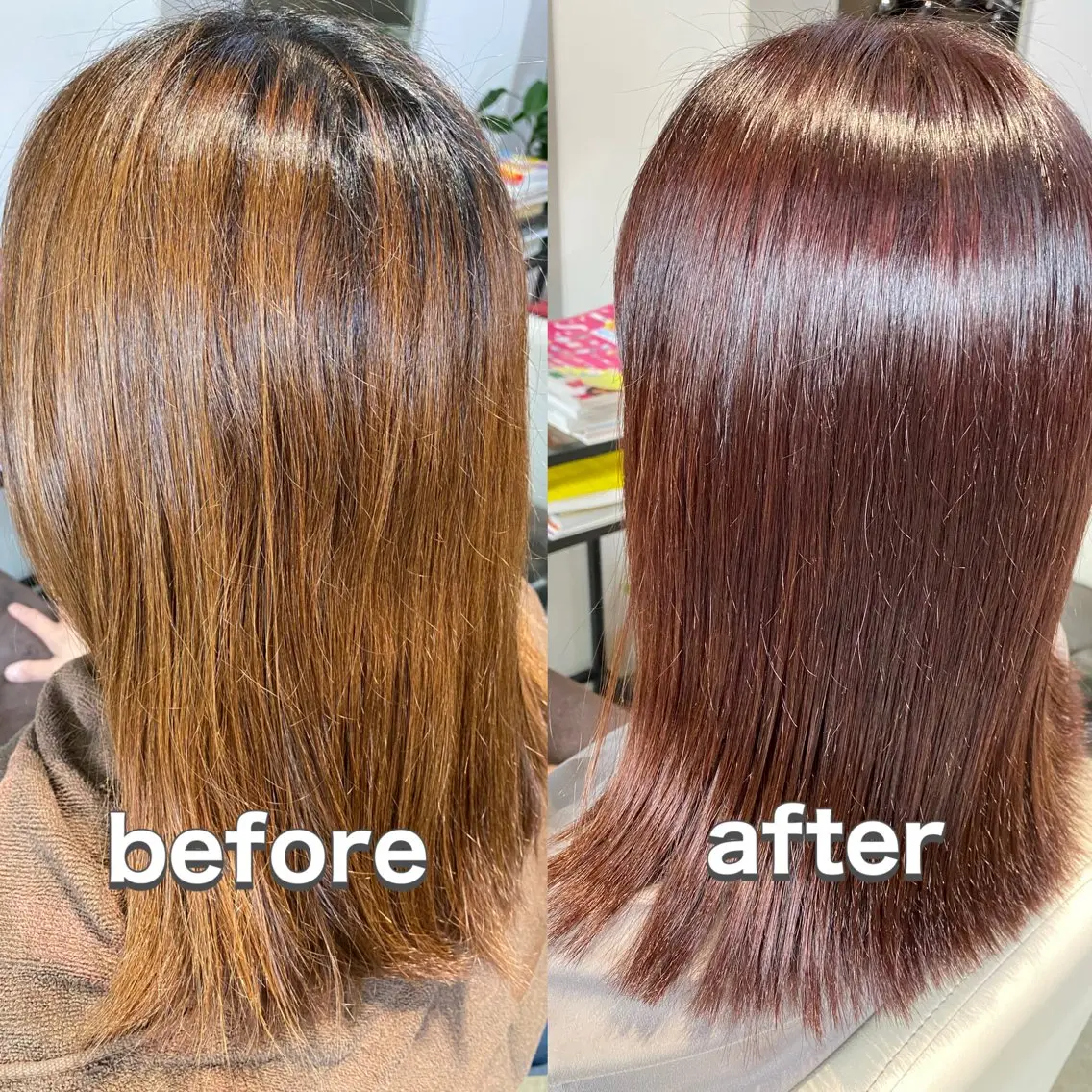 ロング カット ヘアカラー 縮毛矯正 トリートメント メルクヘアー 中澤のヘアスタイル