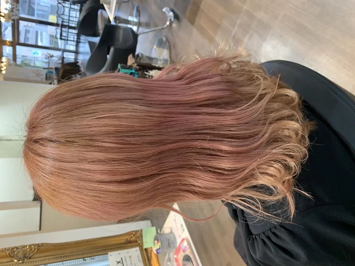 ロング カラー ピンクカラー beauty :beast 高須店のヘアスタイル