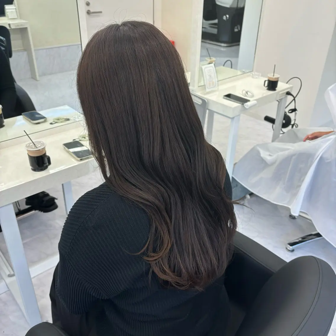 ロング カラー ブラウンカラー くすみブラウン ヘアカラー Ayano🎀似 合わせ×透明感🎀のヘアスタイル