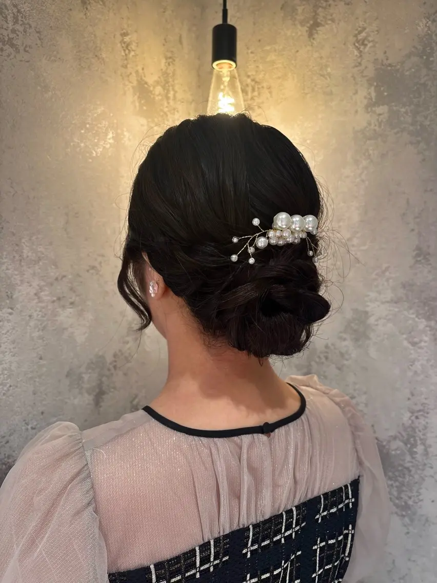 【セットメニュー✨️】ヘアセット＋耳つぼジュエリー✨️💎の写真