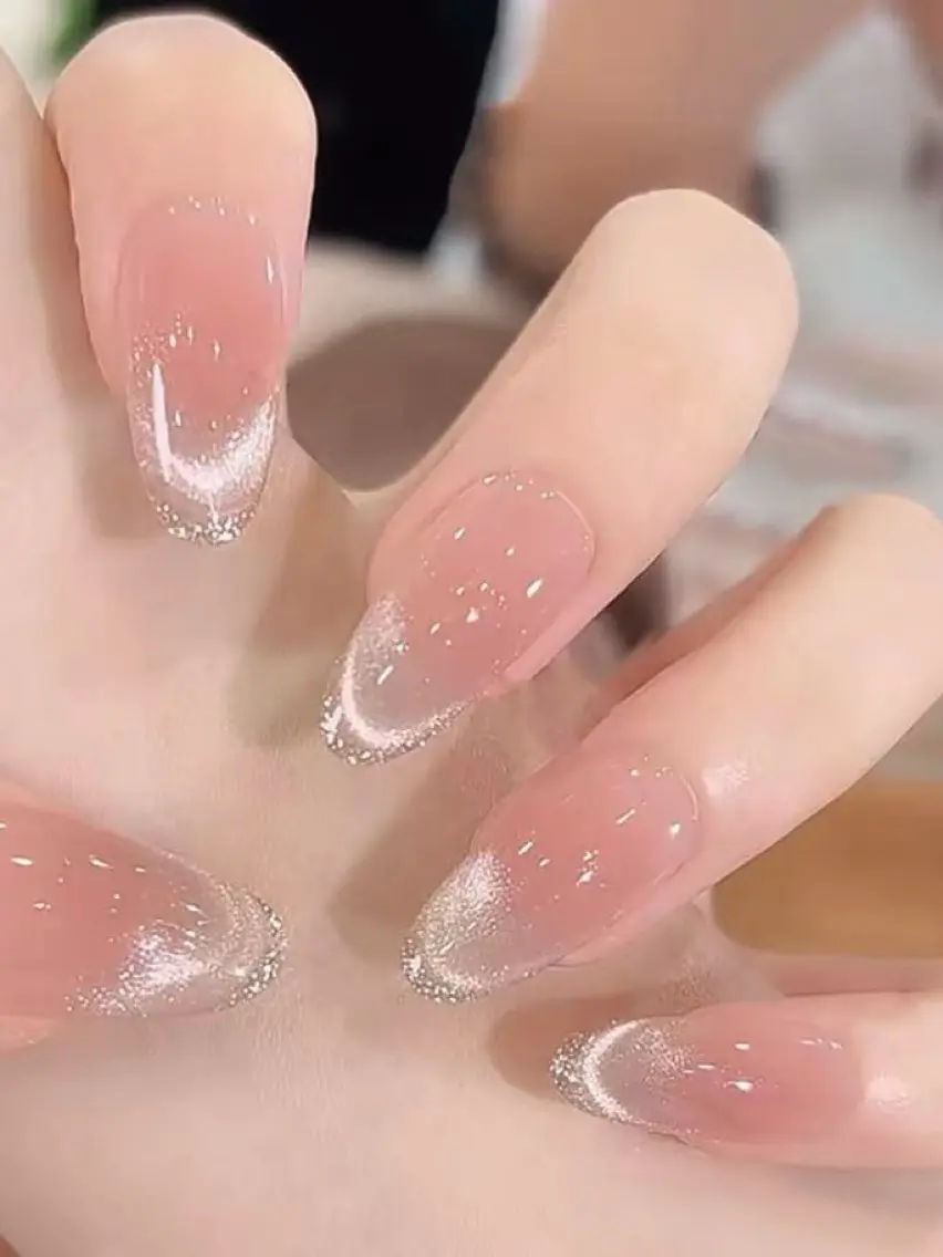 ネイル オーロラネイル チークネイル 長さ出し フレンチネイル ジェルネイル ハンドネイル ハンドケア NEW NAIL 池袋のネイルデザイン