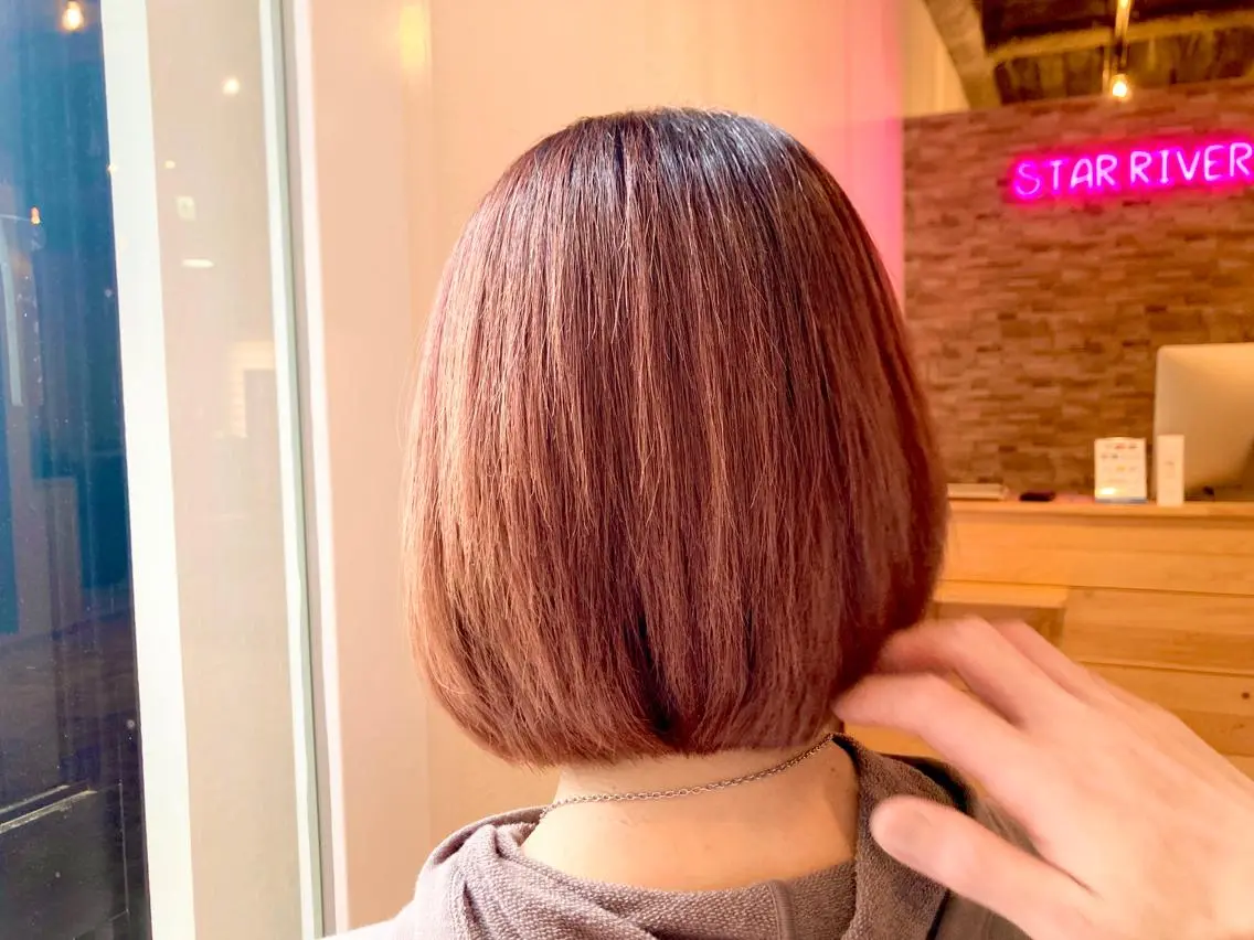 ショート ヘアカラー&縮毛矯正 STAR☆RIVERのヘアスタイル