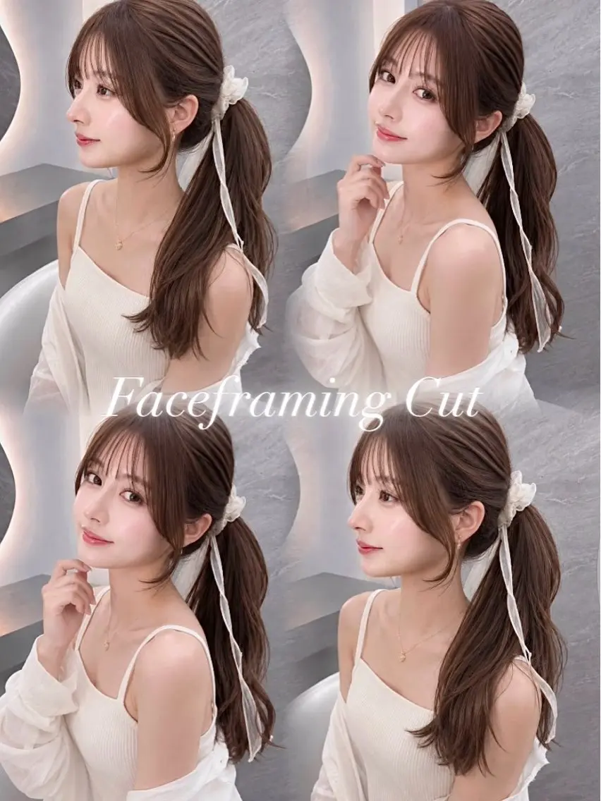セミロング カラー ヘアアレンジ 黒髪 ブルーカラー ブルーブラック ブラウンカラー 透明感カラー 🖤kana韓国ヘア 艶髪カラー特化🖤のヘアスタイル