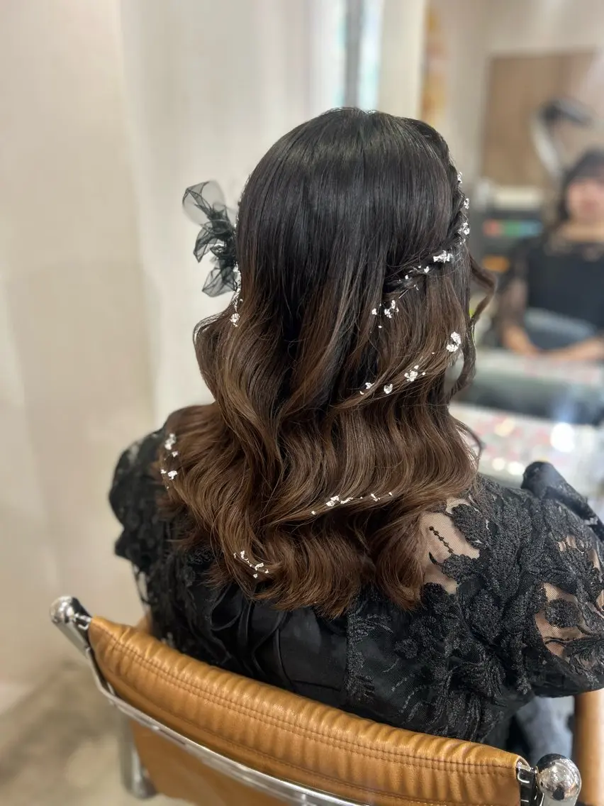 ミディアム ヘアセット 🤎指名No.1原宿 表参道coii日向花のヘアスタイル