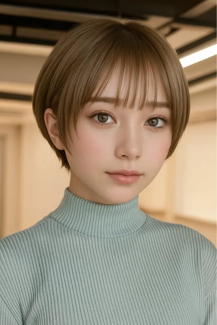 ショート ショートヘア 顔周りの似合わせ特化 井手麻梨栄のヘアスタイル