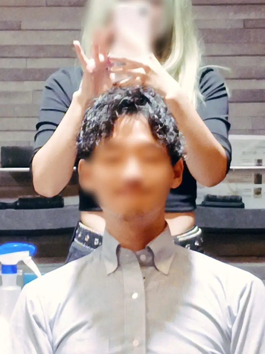 メンズ パーマ 羽田野 紗可のヘアスタイル
