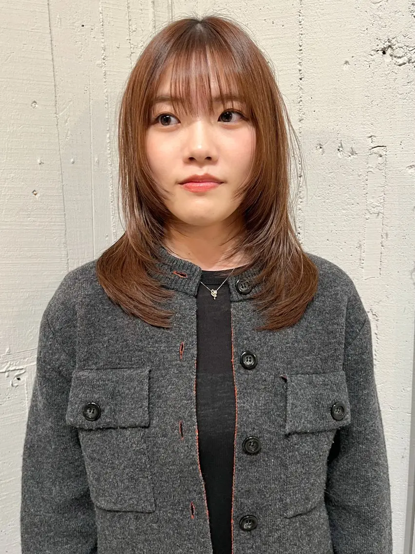 セミロング レイヤーカット モデル募集/ショート ボブ/コジマショウタのヘアスタイル