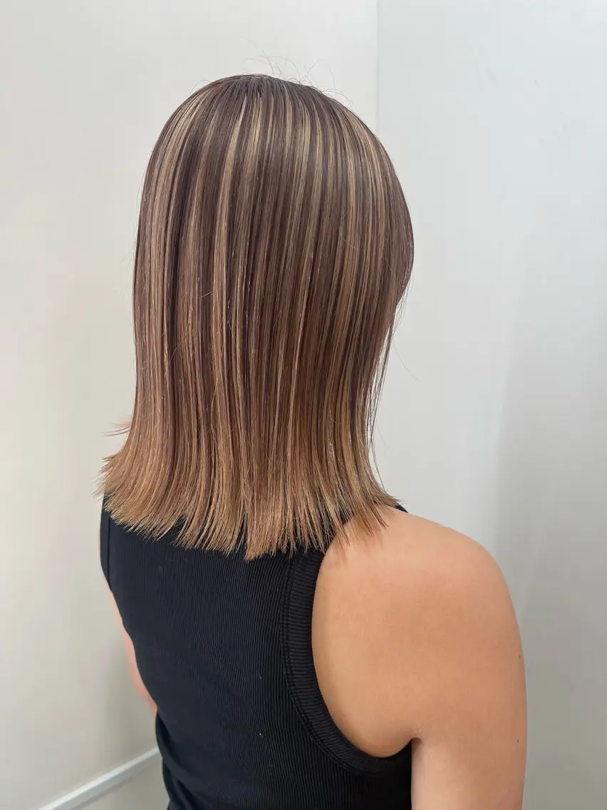 ミディアム カット ヘアカラー トリートメント 中村瑞貴 ＊hairbraceのヘアスタイル