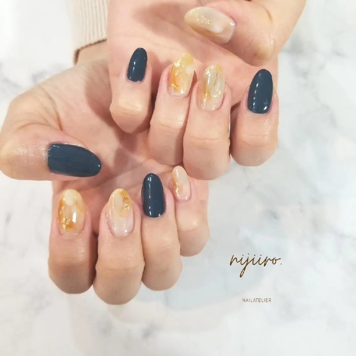 ネイル ニュアンスネイル ハンドネイル nijiiro🌈 サトウのネイルデザイン