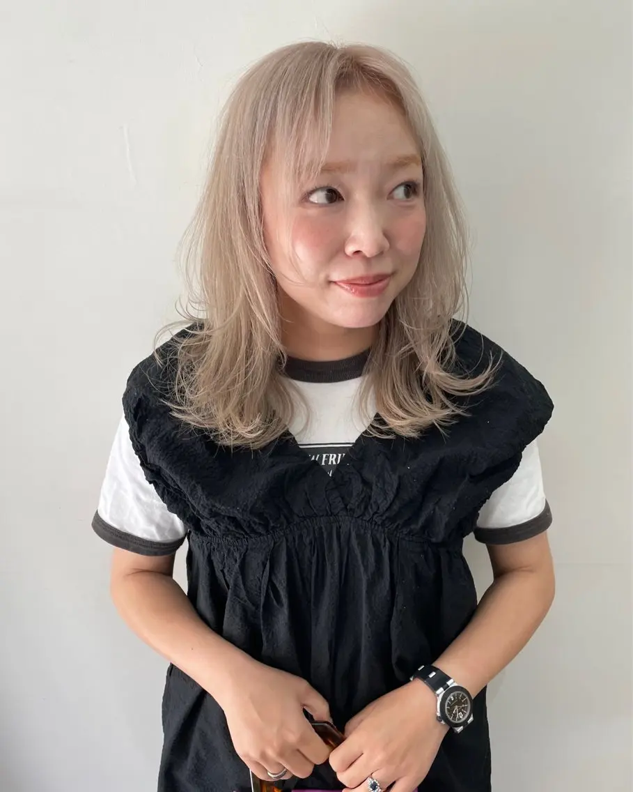 ミディアム カラー パーマ ヘアアレンジ メンズ カット ヘアカラー トリートメント tatsumi/ボブ ウルフ/レイヤーのヘアスタイル