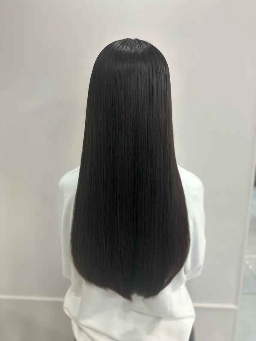 ロング パーマ 縮毛矯正 縮毛矯正 髪質改善/縮毛矯正 /レイヤーカット岡部のヘアスタイル