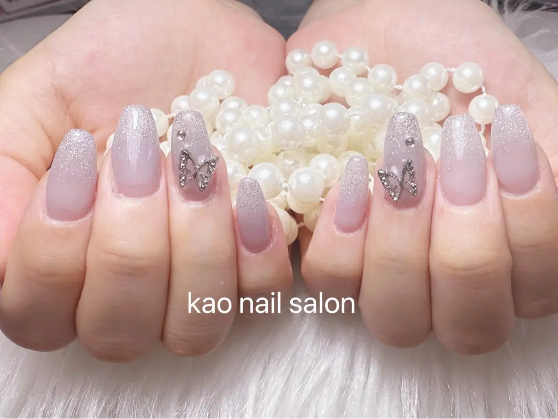 ネイル ハンドネイル kao nail マグネット/長さだしのネイルデザイン