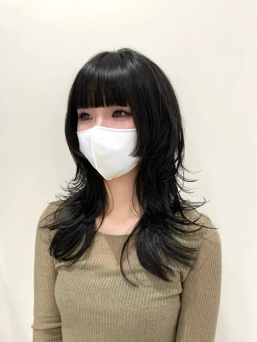 ロング 姫カット レイヤーカット トリートメント ウルフカット ウルフレイヤー カット トリートメント ウルフカット/ ハッシュカット/山路のヘアスタイル