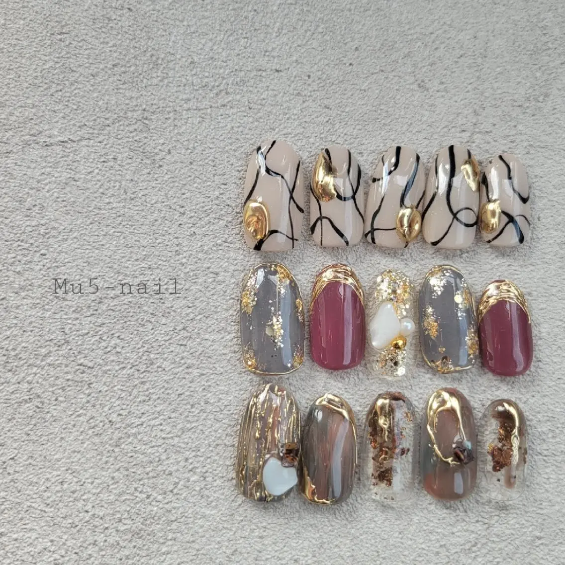 ネイル MU5-nail 金山ネイルサロンのネイルデザイン