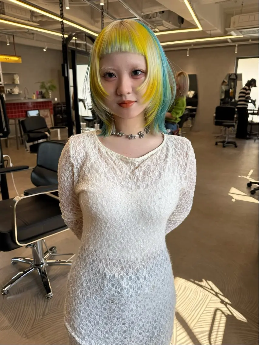 ショート カラー カット ヘアカラー トリートメント ヘアセット 🧡色落ちまで2度 楽しめる🧡ヨシキのヘアスタイル