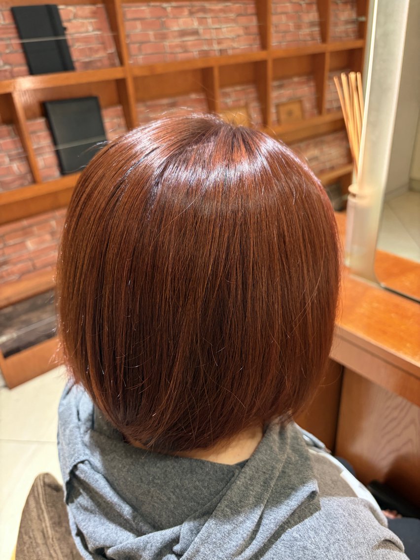 カラー ピンクカラー ヘアカラー 田中 愛子のヘアスタイル