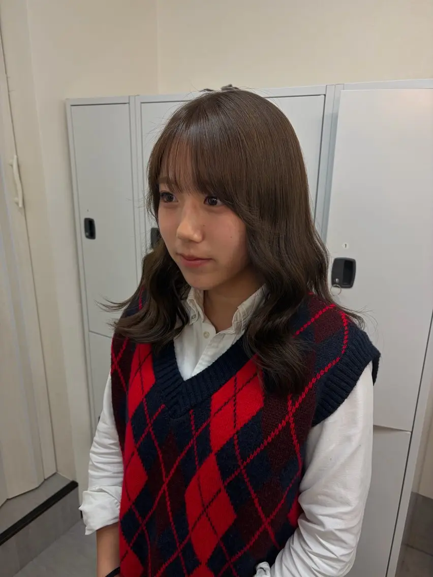 セミロング カラー .•♬ ハルナ.•♬のヘアスタイル
