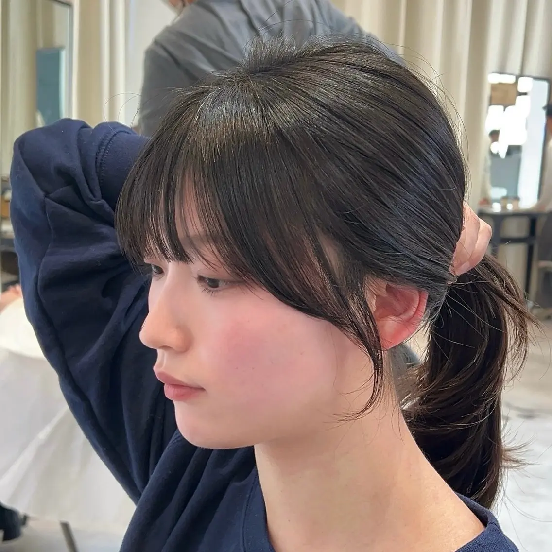 セミロング 似合わせ前髪/ レイヤー/くろのヘアスタイル