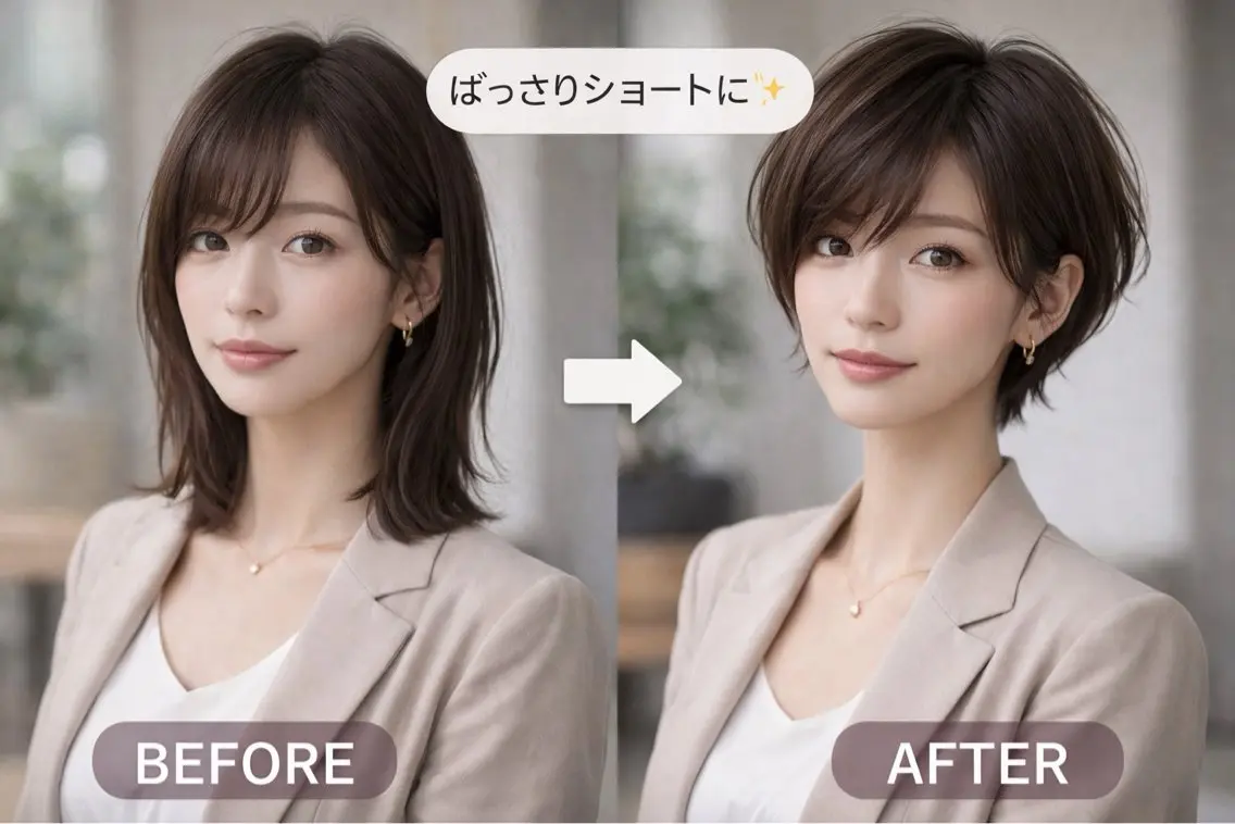 ショート 江田 衣折のヘアスタイル