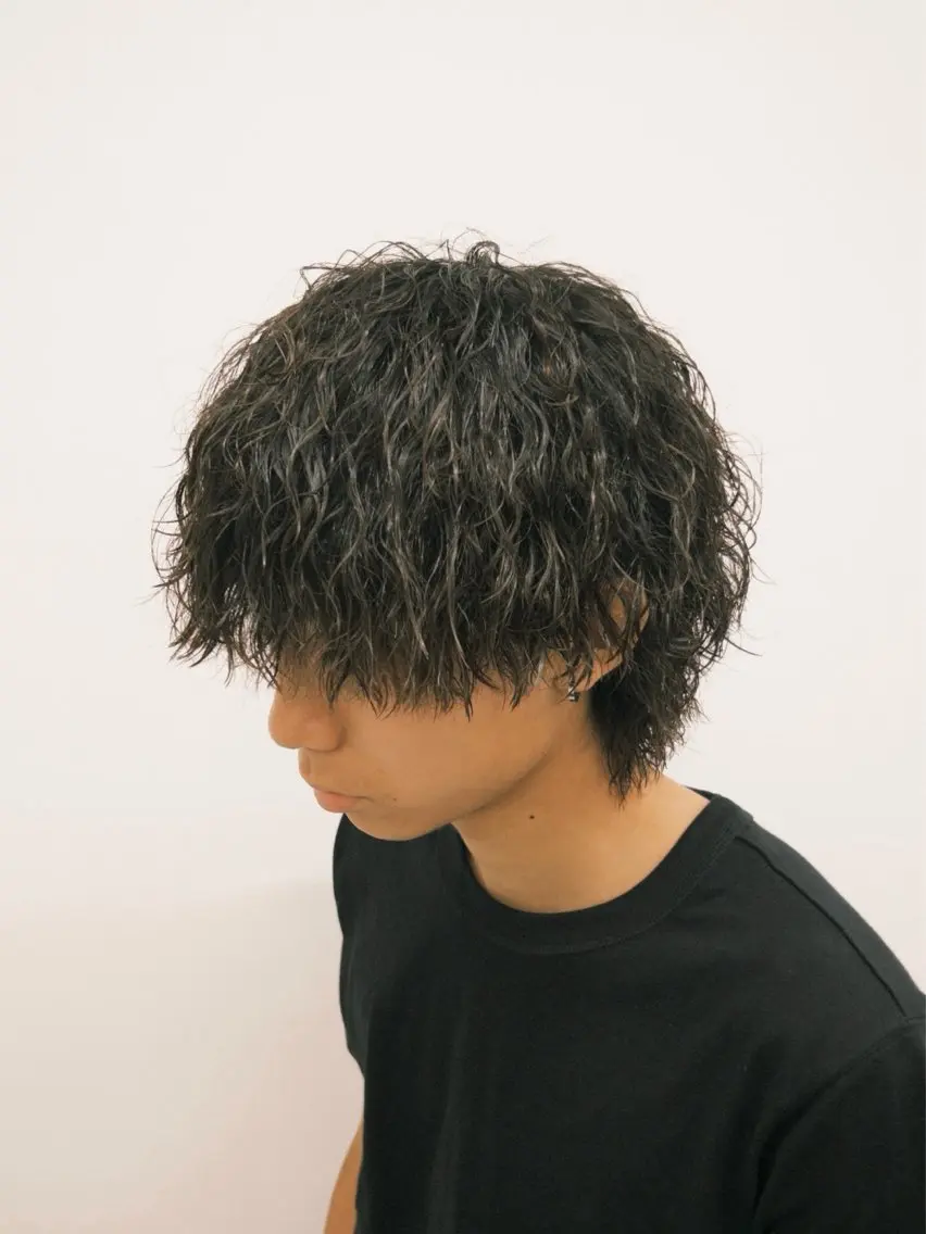 ミディアム パーマ メンズ 🏁メンズパーマ/ RYOYAのヘアスタイル
