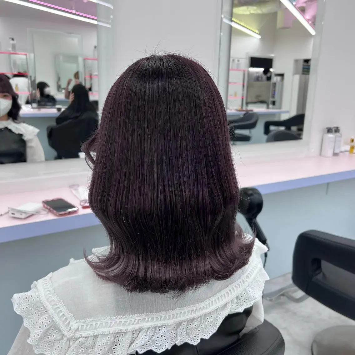 ミディアム カット ヘアカラー 🫧レイヤーカット ・ハッシュ🫧龍星のヘアスタイル