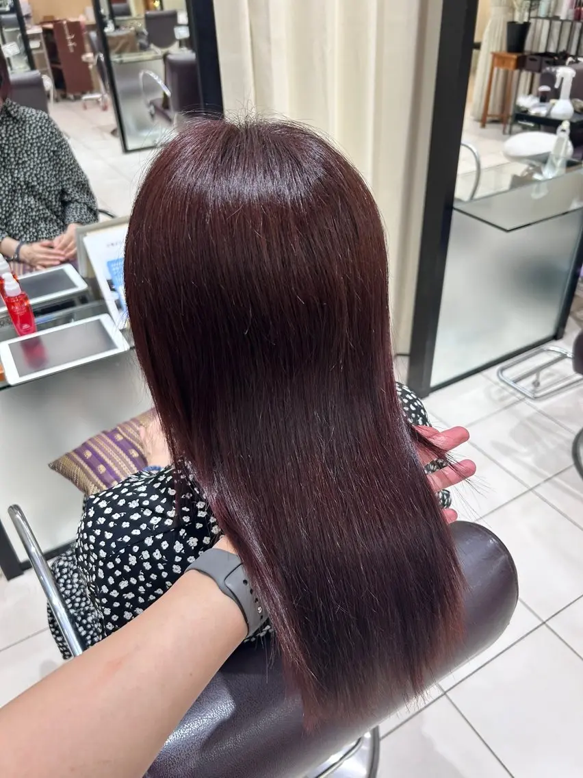 セミロング カラー ブラウンカラー ピンクカラー ピンクブラウン 🫧カット¥0/ カノンClanc🫧のヘアスタイル