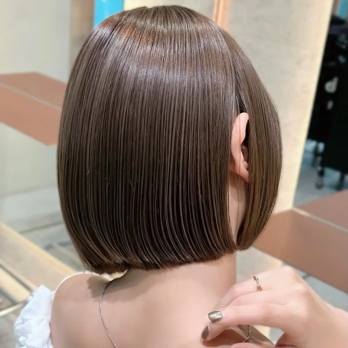 ショート カラー ヘアカラー モデル募集中🍒 縮毛矯正✨Runaのヘアスタイル