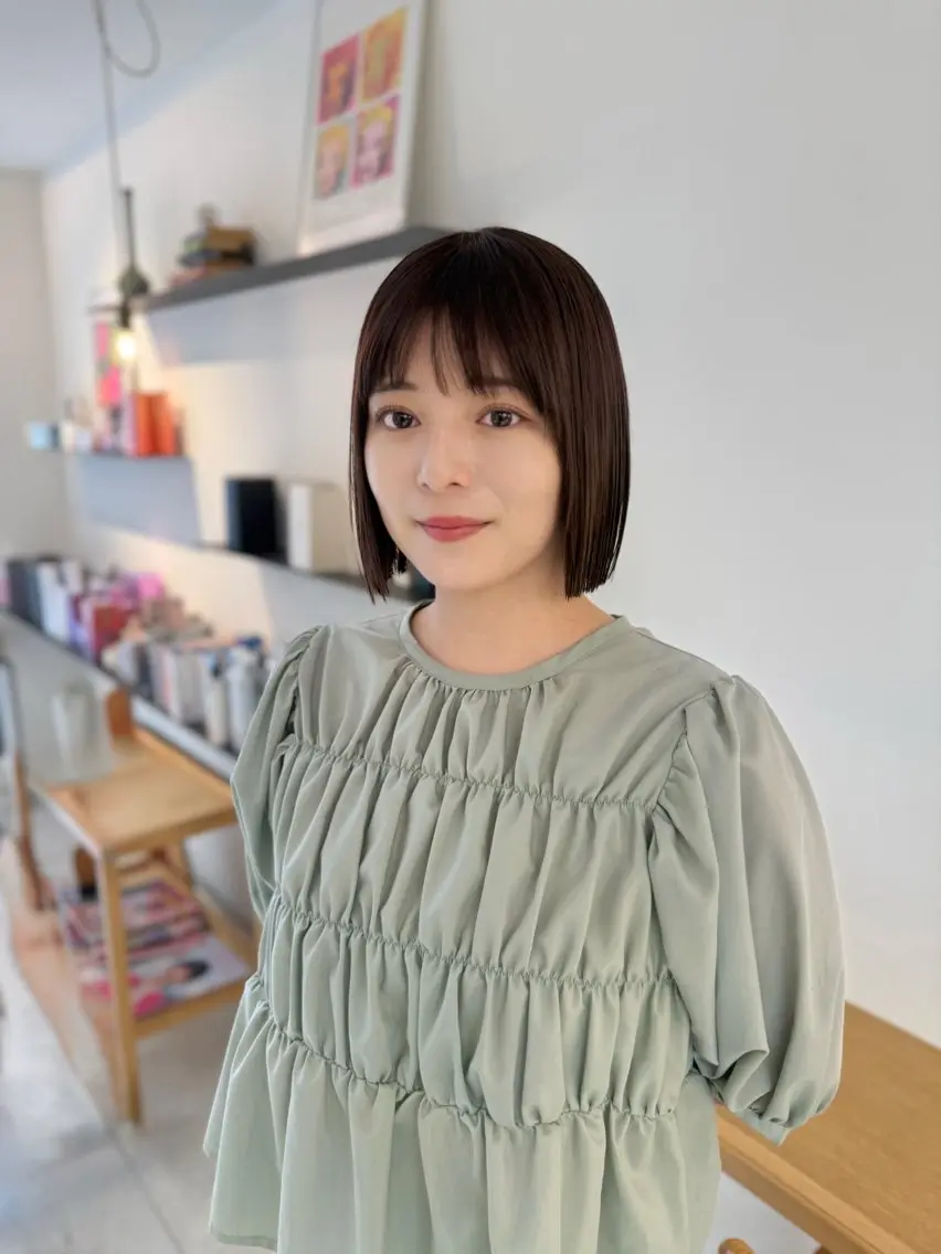 ショート カラー カット ヘアカラー トリートメント 安永 涼のヘアスタイル