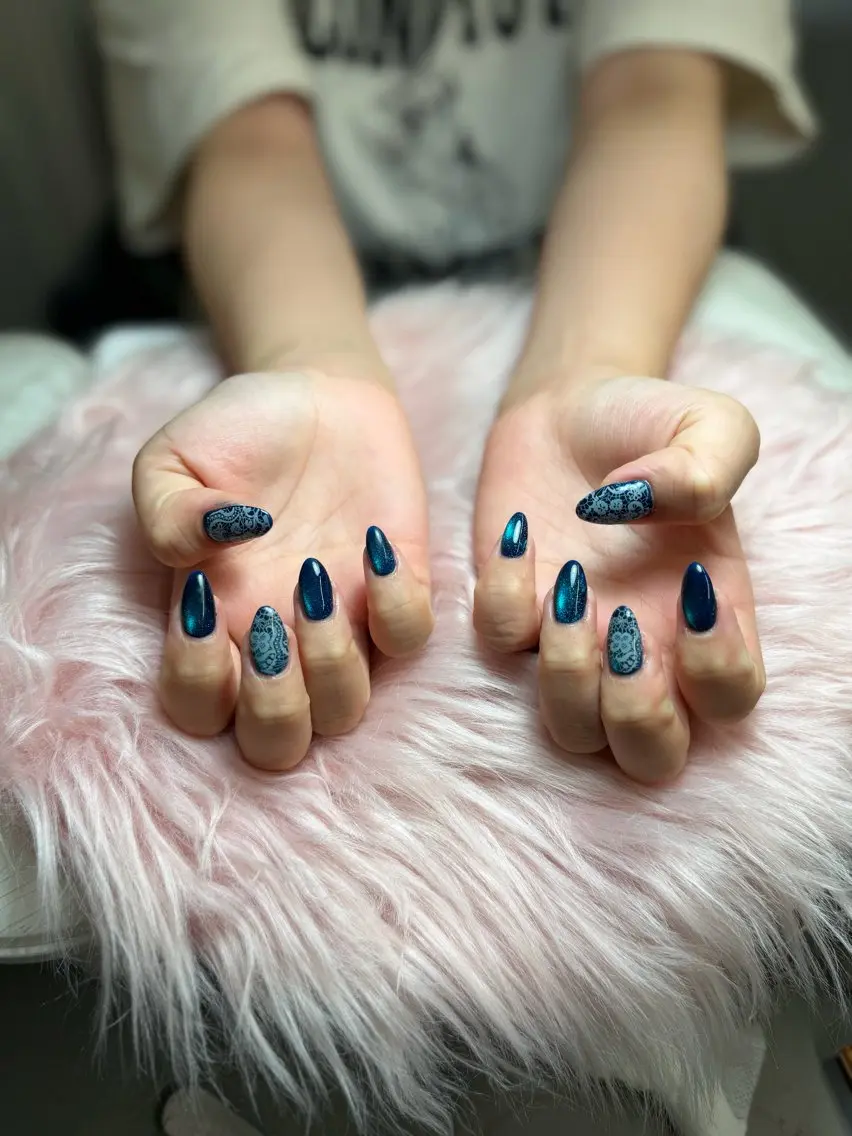 ネイル 長さ出し フレンチネイル グラデーション 韓国ネイル マグネットネイル ハンドネイル VB HEAVEN nailのネイルデザイン