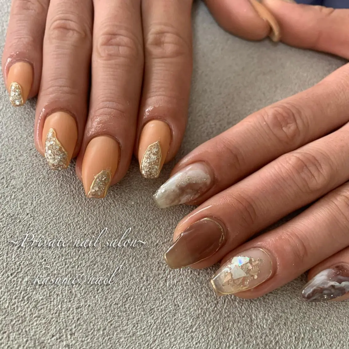 ネイル ラメ(グリッター) ミラーネイル ニュアンスネイル 冬ネイル KASUMI♡ Nailのネイルデザイン