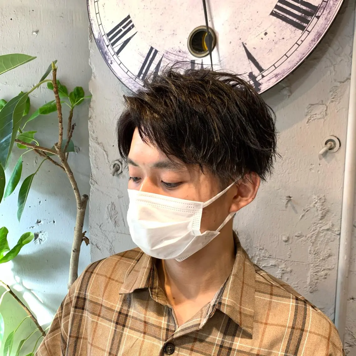 ショート メンズ ハイライト/レイヤー 木下翔太のヘアスタイル