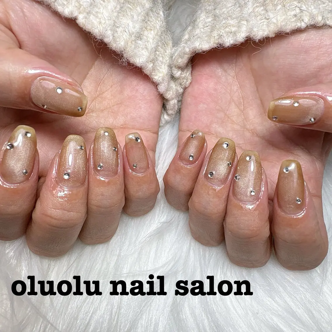 ネイル マグネットネイル oluolu nailsalonのネイルデザイン